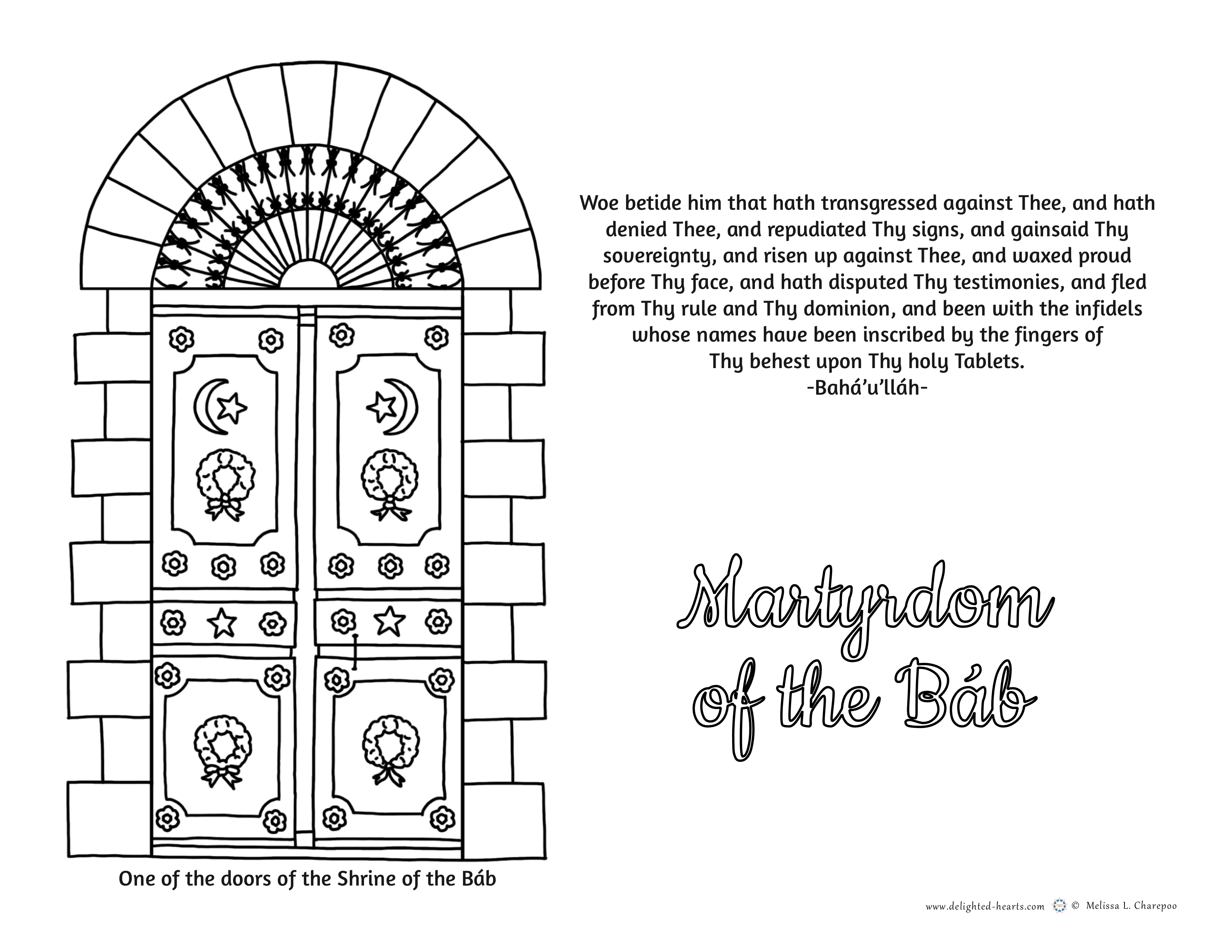 175_DHLLC_Melissa Charepoo_Coloring Page_Martyrdom of the Bab.png